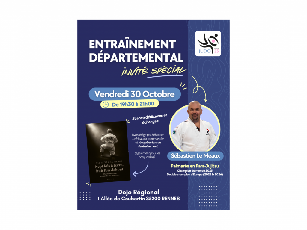 Image de l'actu 'Entraînement départemental & commande livre Sébastien Le Meaux'